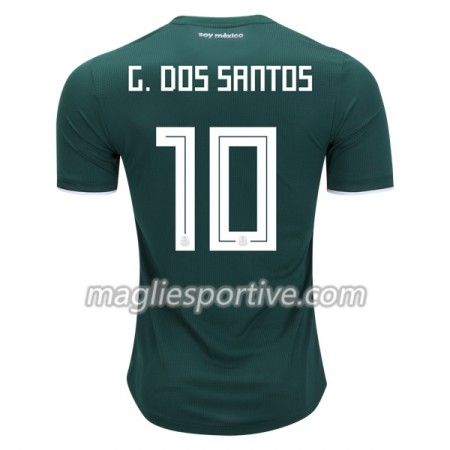 Completo Calcio Messico G.Dos Santos 10 Divisa Prima Mondiali 2018